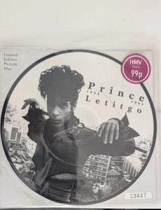 PRINCE LET IT GO 7" VINYL Limited pic disc with numbered backing card featuring - Picture 1 of 4