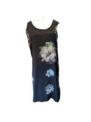 Simply Vera By Vera Wang Women’s XS Black Floral Sleeveless Pull Over Dress - Image 1 of 4