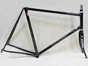 61 cm Serotta Colorado CR Steel Frame w/ Look Carbon Fork & Cane Creek Headset - Picture 1 of 20
