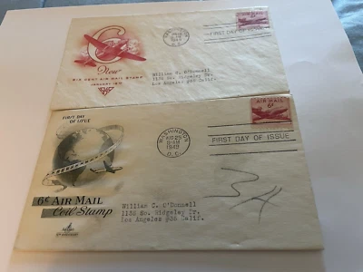 New old items  New 6 cent Airmail Stamp and 6-cent Coil Stamp 1st day Issues - Image 1 of 4