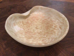 MID CENTURY MODERN GORGEOUS MURANO GOLD SWIRL ASHTRAY - Picture 1 of 4