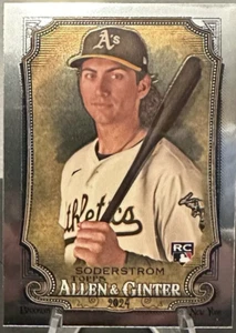 2024 Topps Allen & Ginter Tyler Soderstrom Rookie #35 Oakland Athletic FOIL - Bild 1 von 2