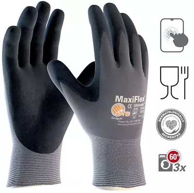 ATG MaxiFlex Ultimate Montagehandschuhe Arbeitshandschuhe 7 8 9 10 11 12 S M L X - Bild 1 von 4