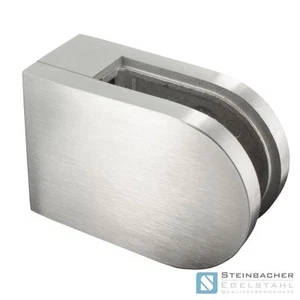 Soporte de vidrio de acero inoxidable 63 x 45 mm abrazadera de vidrio abrazadera de chapa abrazadera V2A V4A - Imagen 1 de 2