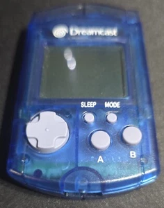 Tarjeta de memoria oficial OEM Sega Dreamcast azul VMU muy buen estado con tapa HKT-7000 - Imagen 1 de 2