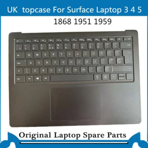 Pour Microsoft Surface Laptop 3 4 1868 1951 1959 Topcase Clavier Noir UK - Photo 1/2