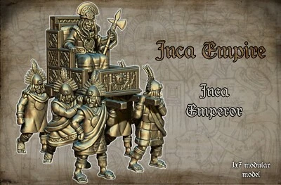 RED COPPER MINIATURES 28mm Inca Emperor and Mummy - Pike and Shotte - Aztec Maya Renaissance