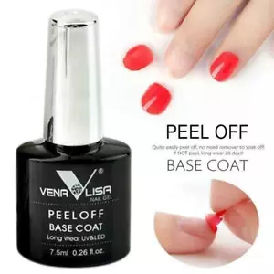 VENALISA Easy PEEL OFF BASE COAT DIAMOND UV LED GEL NAIL POLISH Long Wear UK - Picture 1 of 3