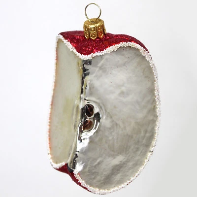 Christbaumschmuck Glas Apfel Glasfigur Weihnachtsschmuck Figur - Weihnachtsdeko - Bild 1 von 4