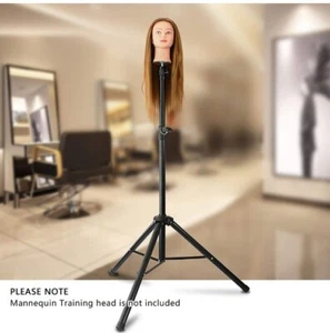 Heavy duty Wig stand Training Head Tripod Salon Model Holder - Picture 1 of 10