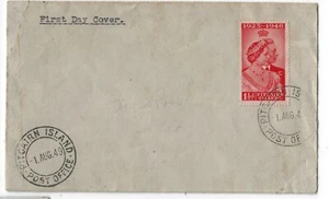 Pitcairn Islands First Day Cover 8-1-1949 Silver Wedding Issue - Picture 1 of 2