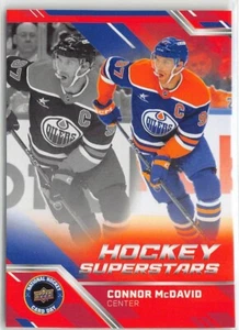 Tarjeta del Día Nacional de Hockey 2025 Upper Deck Connor McDavid Edmonton Oilers #NHCD-12 - Imagen 1 de 2