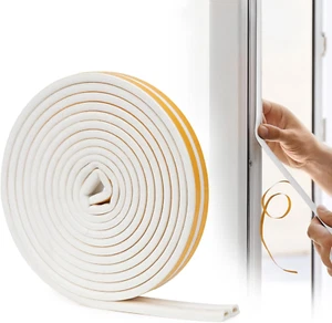 Window Seal Strip Draft Excluder for Doors Self Adhesive Foam Weather Stripping - Picture 1 of 12