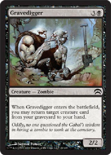 GRAVEDIGGER X4 4 4X Planechase MTG Magic the Gathering Cards DJMagic - Image 1 of 1