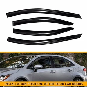 Window Visors Sun Rain Guards For 2020 2021-24 Toyota Corolla 4 Door Sedan Model - Picture 1 of 18