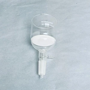 Chemglass Buchner Filter Funnel 350 ml 24/40 Vacuum Assembly Medium Frit - Picture 1 of 5