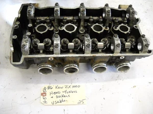 KAWASAKI 1986 ZX1000 HEAD W/VALVES AND ROCKER ARMS H-556 - Imagen 1 de 3