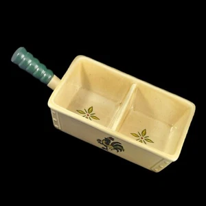 Servizio piatti vintage Metlox Poppytrail diviso gallo verde MCM ciotola verdure - Foto 1 di 5