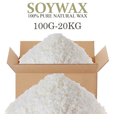 Soy Wax/Soya 100% Pure Candle Making Wax Natural Flakes Clean Burning WHITE UK - Image 1 of 4