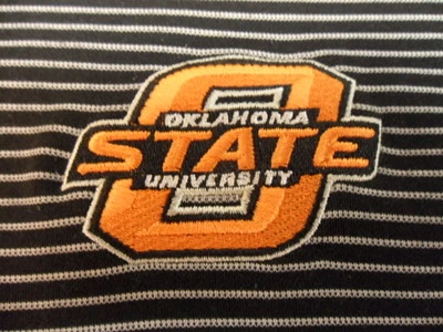 Camisa de golf Oklahoma State Cowboys Cutter & Buck CB DryTec Luxe XXL negra blanca Foto 1 de 4