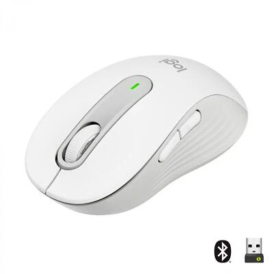 Logitech Signature M650 Mouse Wireless Bluetooth 2000 DPI Bianco 910-006255 - Immagine 1 di 4