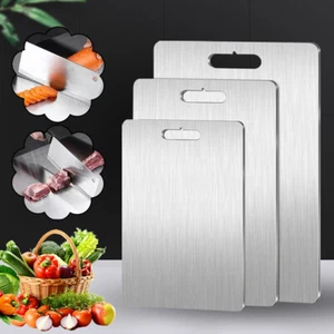 3 Pack Titanium Cutting Board 100% Pure Titanium Chopping Board Set for Kitchen - Picture 1 of 9