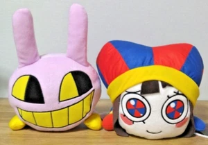 The Amazing Digital Circus Lying face down Big Plush Doll Pomni Jax Set 2 Japan - Picture 1 of 5