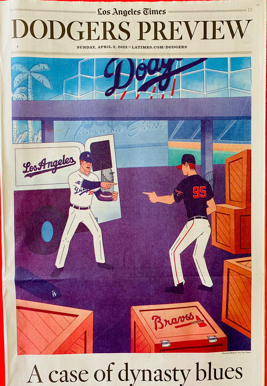 La Dodgers Preview La Times Sports Section Special Issue 4 3 22 Brand New Ebay