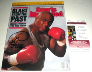 GEORGE FOREMAN CHAMP JSA/COA SIGNED SPORTS ILLUSTRATED - Picture 1 of 1