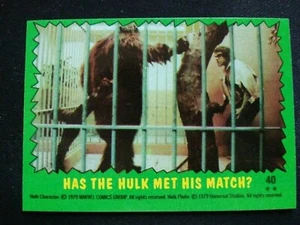 1979 Topps Incredible Hulk Card # 40 Has The Hulk Met His Match? (VG/EX) - Picture 1 of 3