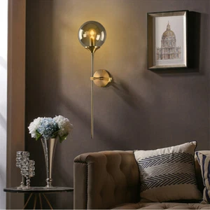 Glass Wall Lamp Bar Indoor Wall Lights Bedroom Wall Sconce Hallway Wall Lighting - Picture 1 of 11