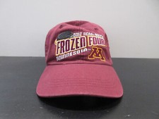 Minnesota Golden Gophers Hat Cap Strap Back Red Yellow College Hockey Mens