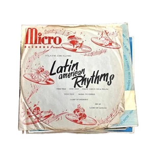 Latin American Rhythms No 40 Canada Micro Records 10" Vinyl Lp Record - Imagen 1 de 2