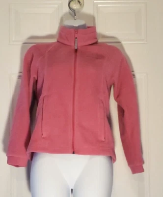 Youth COLUMBIA Unisex Pink Fleece Jacket 18/20 - Image 1 of 2