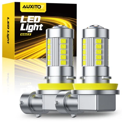 LED Fog Light Bulbs H8 H16 H11 Fog Light Bulb White 6500K High Power DRL Lamps - Image 1 of 4