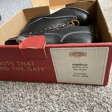 NOS Wesco 16” Steel Toe Highliner Boot #9716 Vibram Sole 10.5D w/Box & Bee Oil