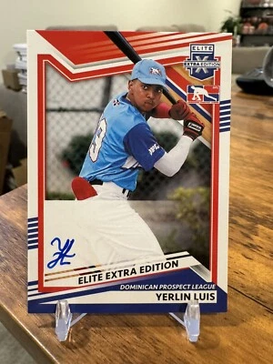 2022 Panini Elite Extra Edition Yerlin Luis Dominican League Prospect Auto 🔥📈 - Image 1 of 2
