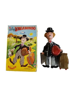 CHARLIE CHAPLIN ""EL VAGABUNDO ALEGRE"" GIOCATTOLO CON AVVOLGIMENTO 6,5" - Picture 1 of 4