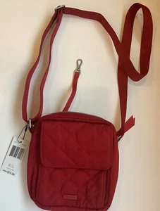 NWT ~ Vera Bradley Cardinal Red All Day Crossbody Purse Bag - Picture 1 of 15