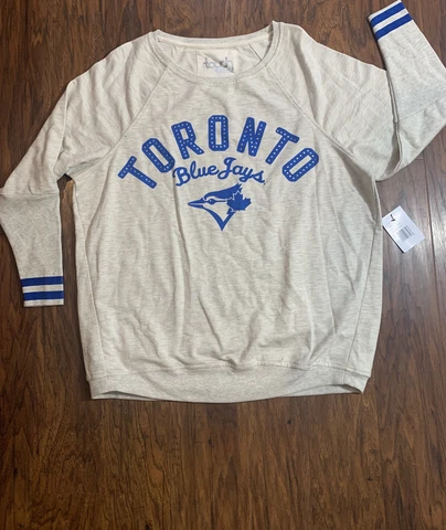Mens TOuCH By AlYSSa MiLaNo Toronto Blue Jays 3/4 Sleeve SWEaTer NWT MED Cover
