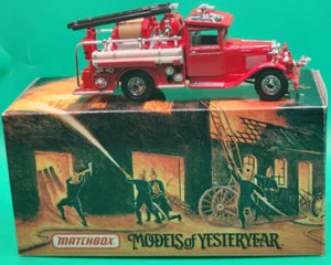 Vintage Matchbox Models Of Yesteryear 1932 Ford AA Fire Engine With Box 1993 - Picture 1 of 5
