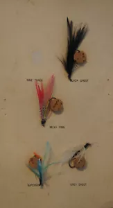 Vintage Fishing Fly Large Salmon Trout Streamer design . - Picture 1 of 4