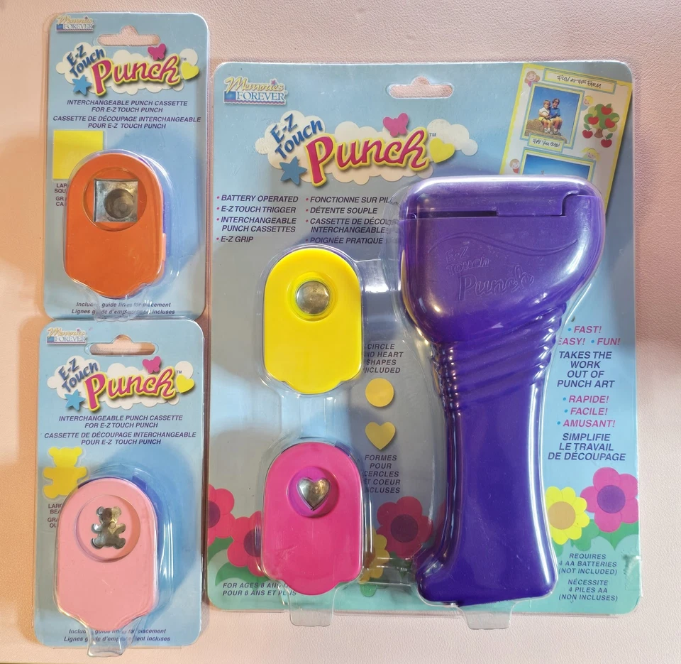 Memories Forever E-Z Touch Punch With 4 Punch Cartridges.   - Image 1 of 2