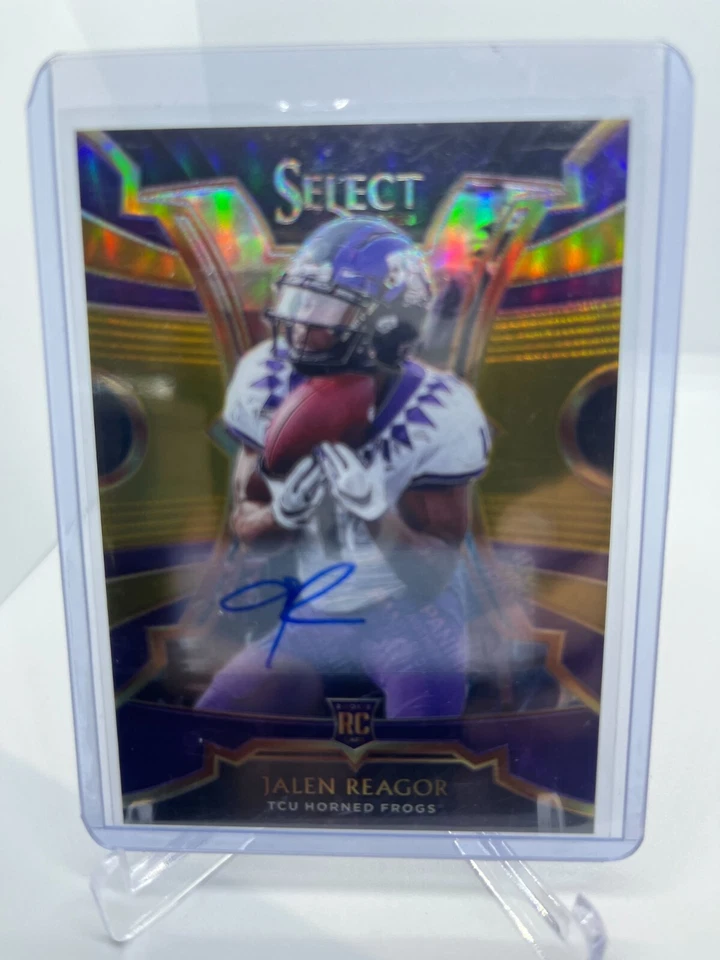 2020 Select Jalen Reagor GOLD AUTO /10 Prizm Eagles /10 SSP Autograph Eagles - Image 1 of 2