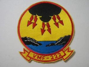 MARINE FIGHTING SQUADRON 222 (VMF-222) USMC PATCH NOT CURRENT :KY22-4 - Picture 1 of 2