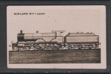 TRADE CARDS Nelson Lee Library 1922 Modern British Locos - #6 Midland Ry Loco