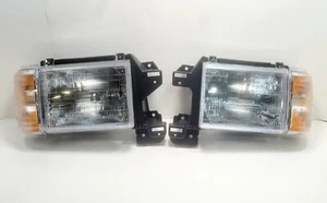 FOR 1987-1991 FORD F150 F250 F350 BRONCO OE STYLE HALOGEN HEADLIGHT CORNER LAMP - Foto 1 di 13