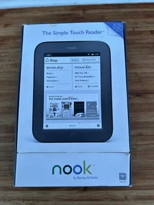 Barnes & Noble Nook Simple Touch Reader 2GB, Wi-Fi, 6in Black - Picture 1 of 7