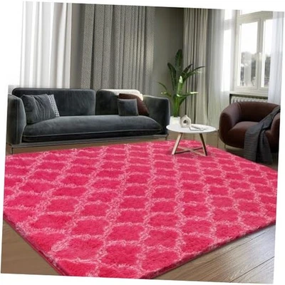 Alfombras de área 8x10, alfombras peludas para sala de estar, alfombra esponjosa de pelo alto para  Foto 1 de 4