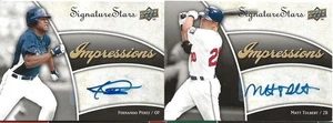2009 Upper Deck Signature Stars "Impressions" Autographs (2 Cards) - Picture 1 of 2